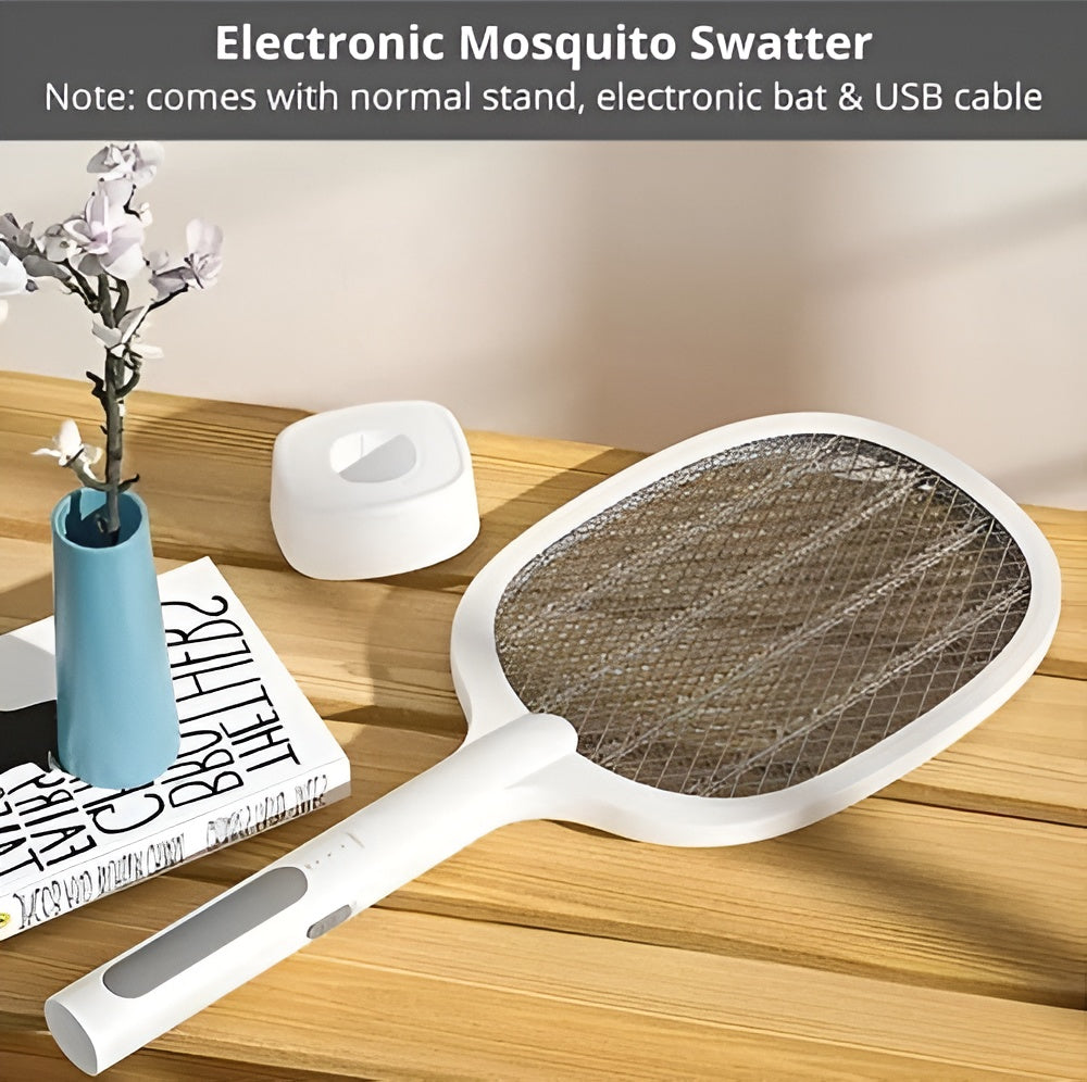 GrabKart 2-in-1 Automatic UV+Manual Mosquito Killer Racket & Lamp | 5-Minute Kill Guarantee
