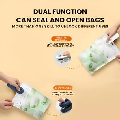 FreshLock™-Portable Mini Sealer | No Preheating Needed | Airtight Seal