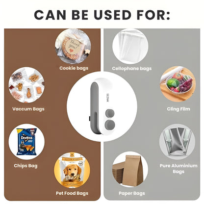 FreshLock™-Portable Mini Sealer | No Preheating Needed | Airtight Seal
